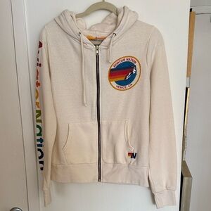 Aviator Nation Cream Hoodie
